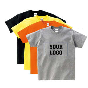 Venta al por mayor logotipo personalizado Color sólido Oversize Unisex Camiseta 100% algodón estilo básico simple - Product Image 1