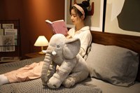 Peluche d'éléphant en matériau souple personnalisée en usine, peluche de dessin animé mignon, peluche douce pour bébé, jouet pour enfants, animal
