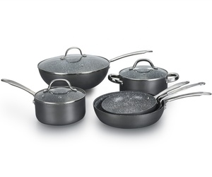 Ollas y sartenes Juego <span class=keywords><strong>de</strong></span> utensilios <span class=keywords><strong>de</strong></span> <span class=keywords><strong>cocina</strong></span> <span class=keywords><strong>de</strong></span> <span class=keywords><strong>granito</strong></span> Precio <span class=keywords><strong>de</strong></span> fábrica <span class=keywords><strong>Cocina</strong></span> Aluminio antiadherente con mango <span class=keywords><strong>de</strong></span> acero inoxidable - Product Image 1
