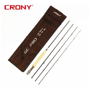 CRONYアルミニウムリールシート4Aグレードコルク高弾性炭素繊維淡水10フィート2/3 # ニンフフライ釣り竿