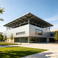 Estructura de Acero Metálico Galvanizado para Construcción de Bibliotecas, Económica, Venta al por Mayor, Directo de Fábrica en China, de Múltiples Pisos, de Instalación Rápida