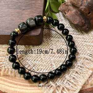 Bracelet naturel en perles de verre colorées pour la conscience spirituelle, service OEM ODM pour les grossistes, choix de pierres personnalisées - Product Image 3