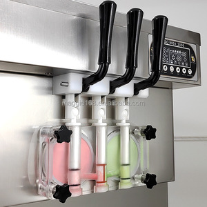 Mesa/modelo vertical 40-60 L/H contador 3 sabores máquina de helado suave para tiendas de alimentos/tiendas de postres - Product Image 4