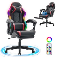 Chaise de jeu ergonomique de qualité supérieure, entièrement réglable, éclairage RGB dynamique, rouge, 500 lbs, Silla Para Juegos, Stoel Gaming Chair