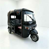 Tuk-tuk d'exportation à essence, double étage, carrosserie ouverte, moteur vertical refroidi par eau, cylindrée 201-250cc, vitesse 50-70 km/h