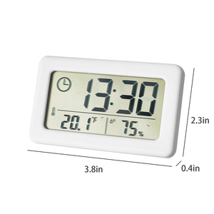 Cheetie cp114 có dây điện trắng Dự báo Trạm thời tiết phong vũ biểu kỹ thuật số <span class=keywords><strong>LCD</strong></span> Đồng hồ báo thức - Product Image 5