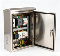 Armoire de distribution extérieure en acier, étanche IP65, pour usage extérieur