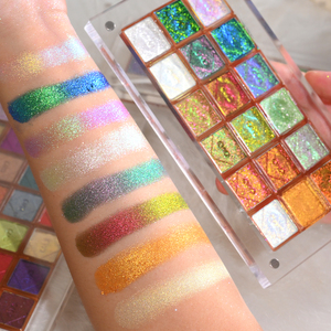 Biểu Tượng Tùy Chỉnh Multichrome <span class=keywords><strong>Eyeshadow</strong></span> Sắc Tố Cao Lâu Dài Mica Bột DIY Màu Sắc Từ Kết Hợp OEM Trang Điểm Mắt - Product Image 2