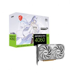 การ์ดจอ RTX 4060 VENTUS 2X WHITE 8G OC PCI สำหรับเดสก์ท็อป ประสิทธิภาพสูง มอบประสิทธิภาพการเล่นเกมที่เหนือกว่า - Product Image 1