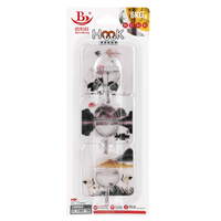 Lot de 4 crochets nordiques modernes Nano à cinq crochets auto-adhésifs en plastique transparent crochets en acier inoxydable pour salle de bain et cuisine outils faciles à utiliser
