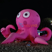 Grand poulpe gonflable mascotte événements aquariums fête à thème Festival scène décoration géant poulpe gonflable avec lumière