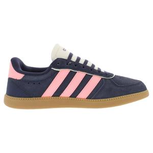 Zapatos Adidas Breaknet Sleek Suede para Mujer, Color Azul Marino, Rosa, Blanco, Estilo Baloncesto - Product Image 2