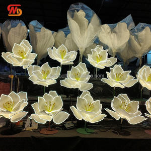 Flores Gigantes de Papel para Decoración de Bodas, Camino de Flores para Eventos, Decoración de Pasillos para Fiestas - Product Image 1