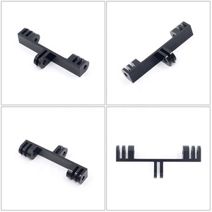 Takenoken accesorios para <span class=keywords><strong>GoPro</strong></span> Hero aleación de aluminio doble soporte puente Selfie soporte con adaptador de montaje Flash soportes de acción - Product Image 5
