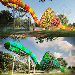 Tobogán Acuático Gigante <span class=keywords><strong>de</strong></span> Fibra <span class=keywords><strong>de</strong></span> Vidrio Ecológico a Precio Razonable para Parques Temáticos, Uso Comercial y Doméstico - Product Image 6