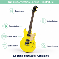 Guitare électrique GALYDA avec touche en palissandre, corps en acajou, configuration de micros H-H, finition mate, 6 cordes