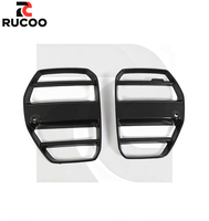 Calandre avant double en fibre de carbone sèche style ST Racing pour BMW G80 G81 M3 G82 G83 M4, kit carrosserie de pare-chocs avant à montage direct