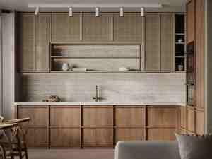 Gabinetes de Cocina con Soluciones de Almacenamiento, Isla de Cocina Rústica Sólida Personalizada con Mesa de Comedor Extensible, Muebles de Cocina - Product Image 3