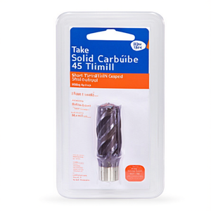 Fraise à queue en carbure monobloc Ttake, hélice 45 degrés, 3 cannelures, revêtement Nano TiAlN, fraise courte pour rainurage, outil de coupe de métaux - Product Image 2
