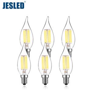 Винтажная ретро-лампа с регулируемой яркостью, 6 Вт, C35T, светодиодная лампа Эдисона с нитевидным свечением, замена современных люстр для высоких потолков - Product Image 1