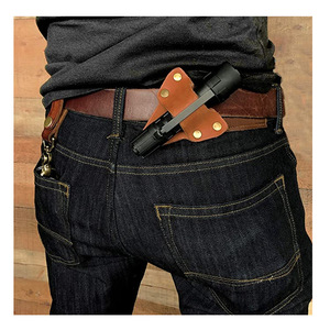 Funda para linterna de cintura para exploración al aire libre, bolsa de almacenamiento para linterna, bolsa táctica con clip para cinturón, personalizable. - Product Image 3
