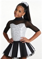 Vestido de Danza Jazz para Niñas, Traje para Actuaciones de Danza Lírica, Competencia, Clases y Espectáculos