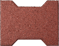 Mehrfarbige EPDM-Bodenfliesen aus recyceltem Gummi im Freien Hunde knochen fertiger Weg für Hinterhof Spielbereich & Gym Runway Blocks