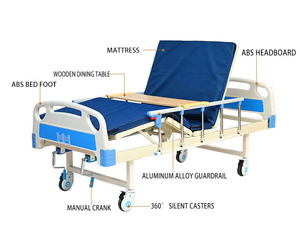 <span class=keywords><strong>Lit</strong></span> d'hôpital manuel à deux fonctions de haute qualité, très vendu, <span class=keywords><strong>lit</strong></span> médical simple à 2 manivelles pour usage hospitalier - Product Image 6