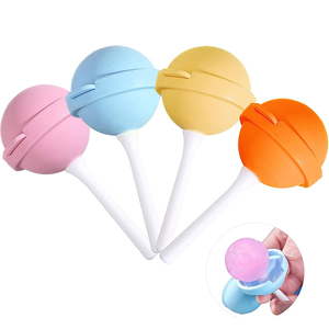 Molde de silicona con forma de piruleta para helados, molde portátil y lindo para paletas con palo, molde para hacer bolas de hielo DIY para bebés - Product Image 1