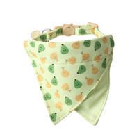 Accessoires pour animaux de compagnie Doe, bandanas pour animaux de compagnie à imprimé fruits pour chiens et chats, écharpe triangulaire réglable, collier pour petit chien et chat, bandana