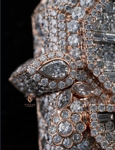Collar con colgante de moissanita estilo hip hop Iced Out para mujer, con colgante de moissanita brillante - Product Image 2