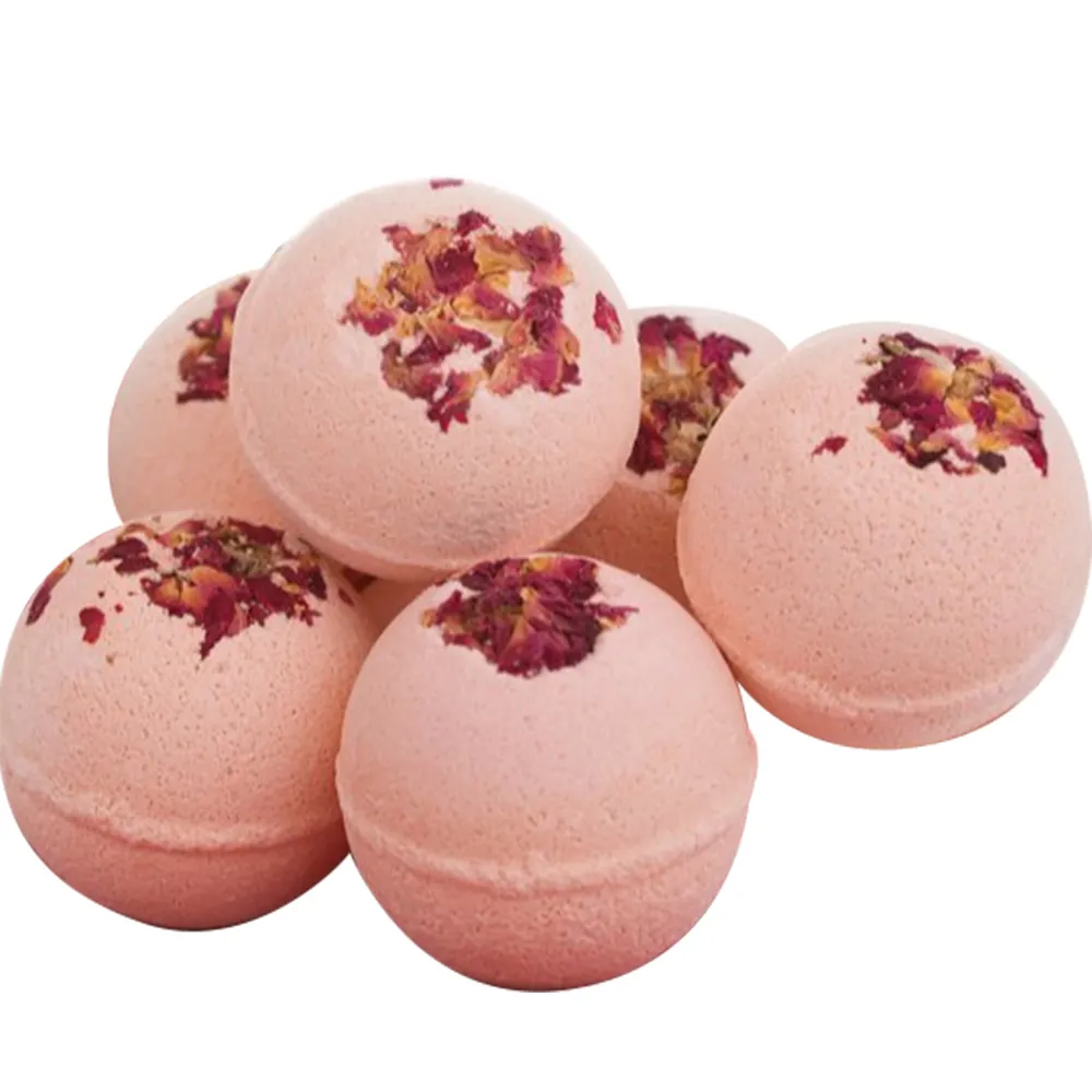 Bombe de bain parfumée pour gâteau d'anniversaire, Rose dans une boîte-cadeau, bombe de bain DIY Rose bain pétillant 2021 personnalisé Oem naturel-338333