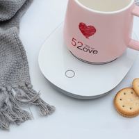 Chargeur sans fil à induction thermostatique USB, bougie chauffante électrique 18w, chauffe-tasse à café électrique