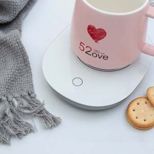 USBサーモスタット自己誘導ワイヤレス充電器キャンドル18w加熱電気加熱コーヒーマグウォーマー - Product Image 3