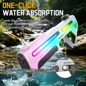Nouveaux pistolets à eau LED arc-en-ciel lumineux, puissants, automatiques, à haute pression, jouets pour enfants, jeu de tir - Product Image 3