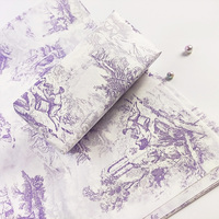 Papier d'emballage protecteur en vrac, enduit de PE, imperméable, recyclable, pour l'emballage de bouquets, prêt à être expédié