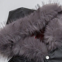 Veste noire personnalisée pour homme avec capuche en fourrure, style bomber streetwear, veste d'hiver, vestes pour homme, vestes en nylon pour homme, qualité de gros