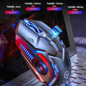 G5ワイヤードマウスバックライト高感度6キーマクロプログラミングゲーミングメカニカルマウスゲーム用コンピュータタブレットPC用オリジナル - Product Image 5