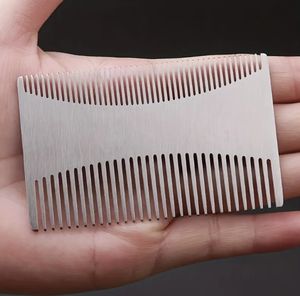 Peine de pelo de acero inoxidable Antiestático de dientes finos para viajes o campamento, peine de Metal ligero, peine para <span class=keywords><strong>caspa</strong></span>, <span class=keywords><strong>barba</strong></span> <span class=keywords><strong>y</strong></span> <span class=keywords><strong>bigote</strong></span> - Product Image 5