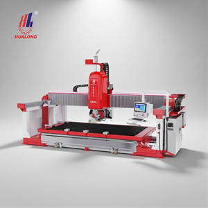 Machine de découpe CNC 5 axes Hualong et machine de découpe à jet d'eau pour la découpe de pierre (granit, marbre, quartz, calcaire, céramique) avec moteur de 60,6 kW - Product Image 1