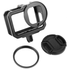 <span class=keywords><strong>Precio</strong></span> de fábrica, Carcasa para cámara de acción, jaula para cámara para <span class=keywords><strong>GoPro</strong></span> <span class=keywords><strong>Hero</strong></span> 11 10 <span class=keywords><strong>9</strong></span>, negro con filtro de lente UV, Juego de tapa de lente - Product Image 5