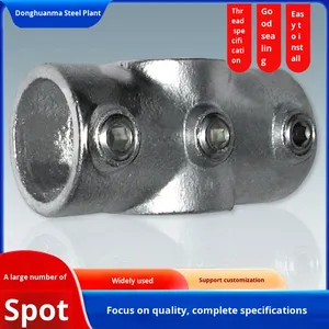 Tùy chỉnh đúc dễ uốn sắt khung kết nối hàng rào hộ Lan Tôn sóng kết nối ống kẹp phụ kiện đánh bóng bề mặt 3 năm - Product Image 4