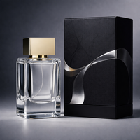 Botella de Perfume de Vidrio en Oferta, Botella de Perfume Vacía de Lujo Personalizada, Botella de Perfume de Vidrio de 30 ml, 50 ml, 100 ml