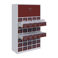 Armoire de rangement pour cabinet dentaire Classeurs en plastique Armoire de bureau en acier Classeur médical convertible Tableau