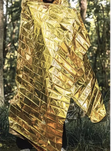 Portable Outdoor Waterproof Reflective Emergency First Aid Rescue Aluminium Foil <b>Blanket</b> Isolation Survival - Product Image 2