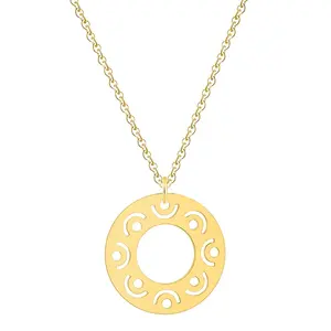 Collana con ciondolo buddismo personalizzato in acciaio inossidabile con gioielli religiosi buona collana con ciondolo benedetta Mandala