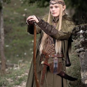 Disfraz Vikingo Stadget, Chal de Piel Sintética, Cinturón, Brazaletes, Atuendo de Guerrero Medieval, Accesorios de Cosplay Unisex para Adultos - Product Image 5