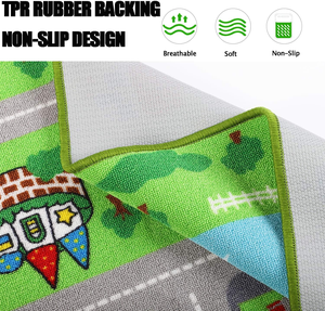 Tapis pour enfants en gros d'usine, tapis décoratif en polyester coloré touffeté pour chambre de bébé fille garçon, tapis de jeu pour enfants pour voitures jouets - Product Image 3