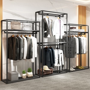 Étagère de vêtements en métal, présentoir de mobilier <span class=keywords><strong>pour</strong></span> magasin de vêtements, 1 pièce - Product Image 2