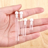 Flacon compte-gouttes en verre personnalisé de 0,5 ml, 1 ml, 2 ml, 3 ml pour huiles essentielles, parfums et mini-échantillons de sérum avec applicateur à bille